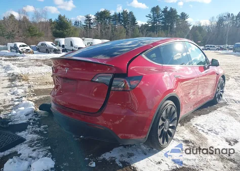 2022 Tesla Model Y Performance Dual Motor All-Wheel Drive из США, поврежденный, VIN 7SAYGDEF5NF377146
